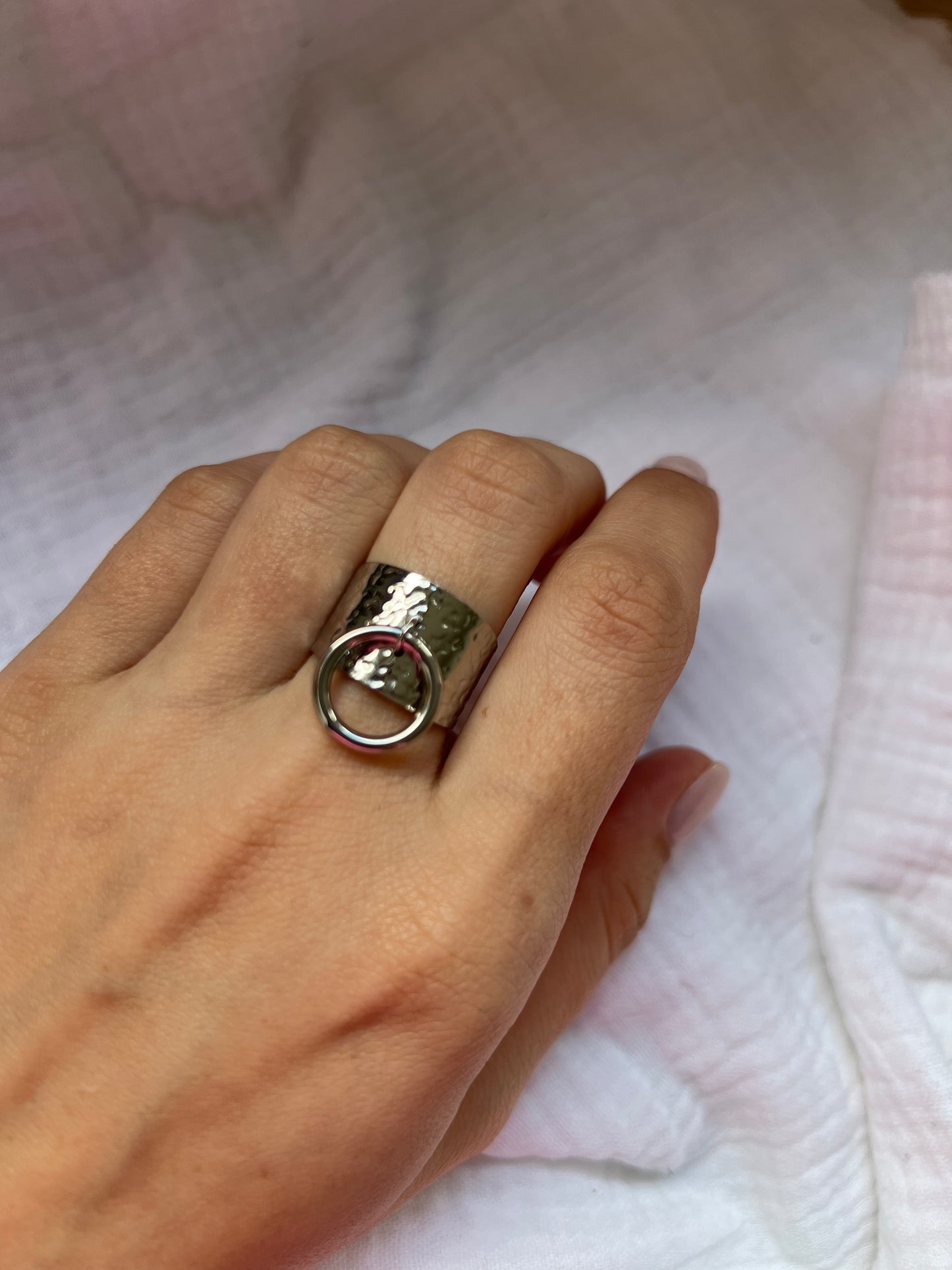 Bague breloque ouverte