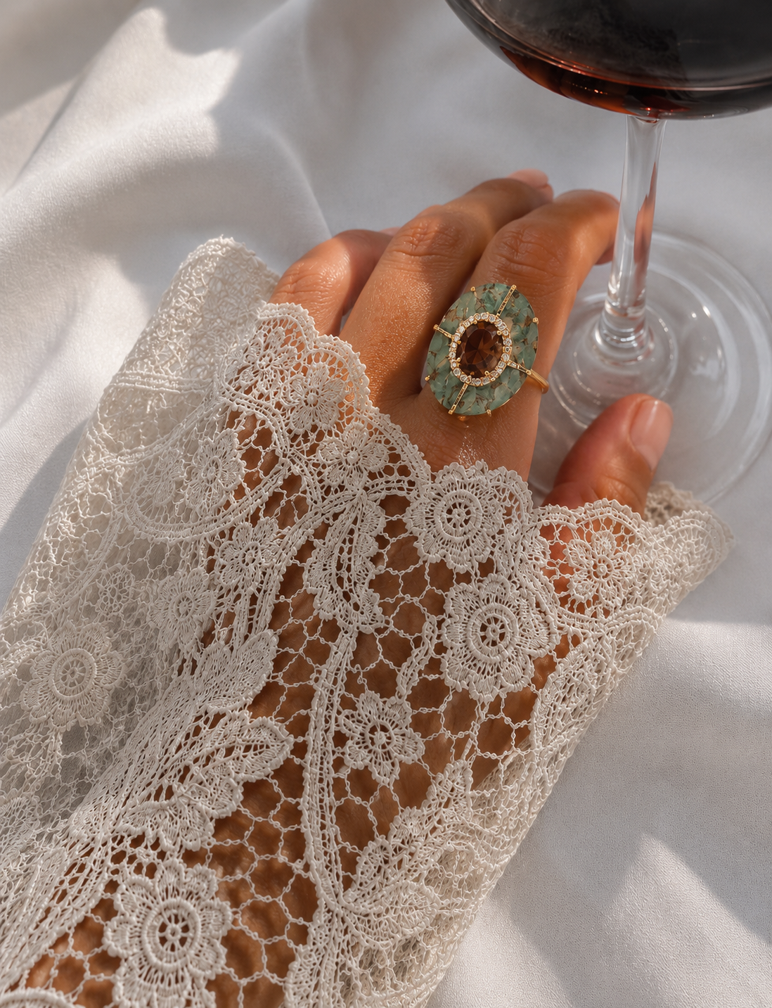 Bague Lagon turquoise