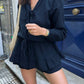 Combinaison short - jupe Lilo • Noire