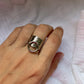 Bague breloque ouverte